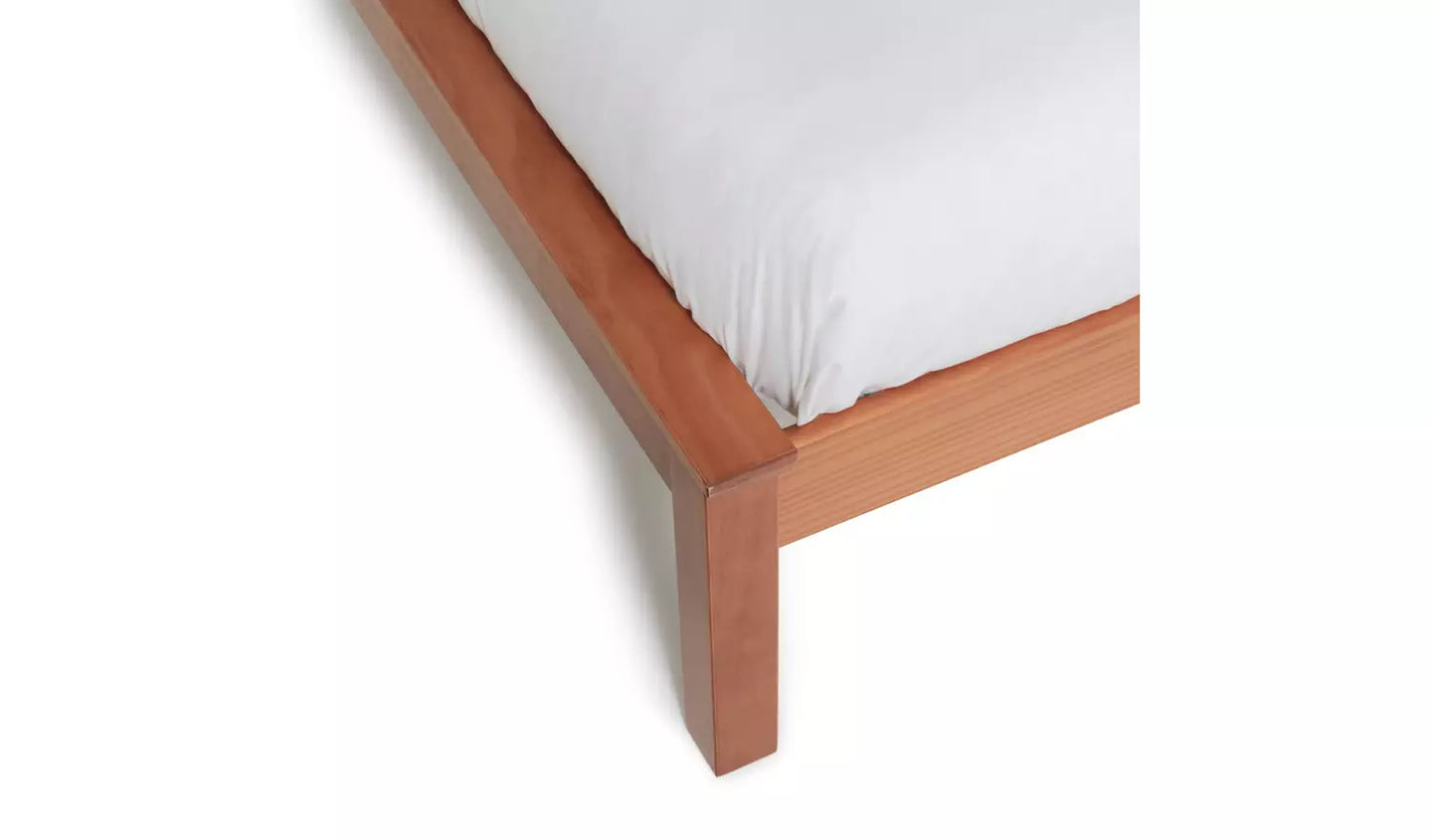 Aspley Kingsize Wooden Bed Frame - Oak Stain